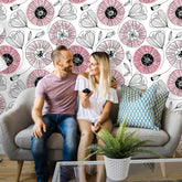 Poppies Floral  Wallpaper